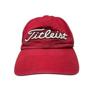 Washington Nationals Titleist Golf Hat Cap Strapback Dad Baseball Logo MLB Red